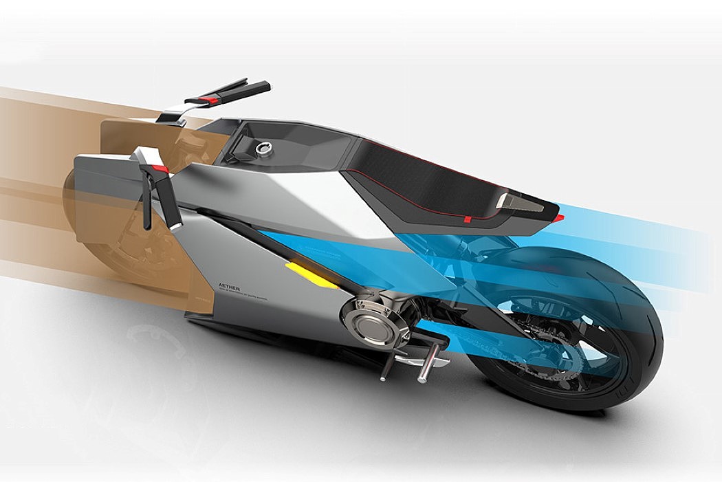 Aether，conceptual design，motorcycle，vehicle，