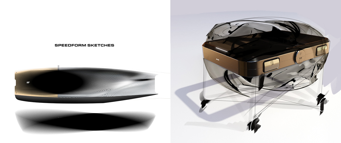 Automatic trunk，sketch，Render，