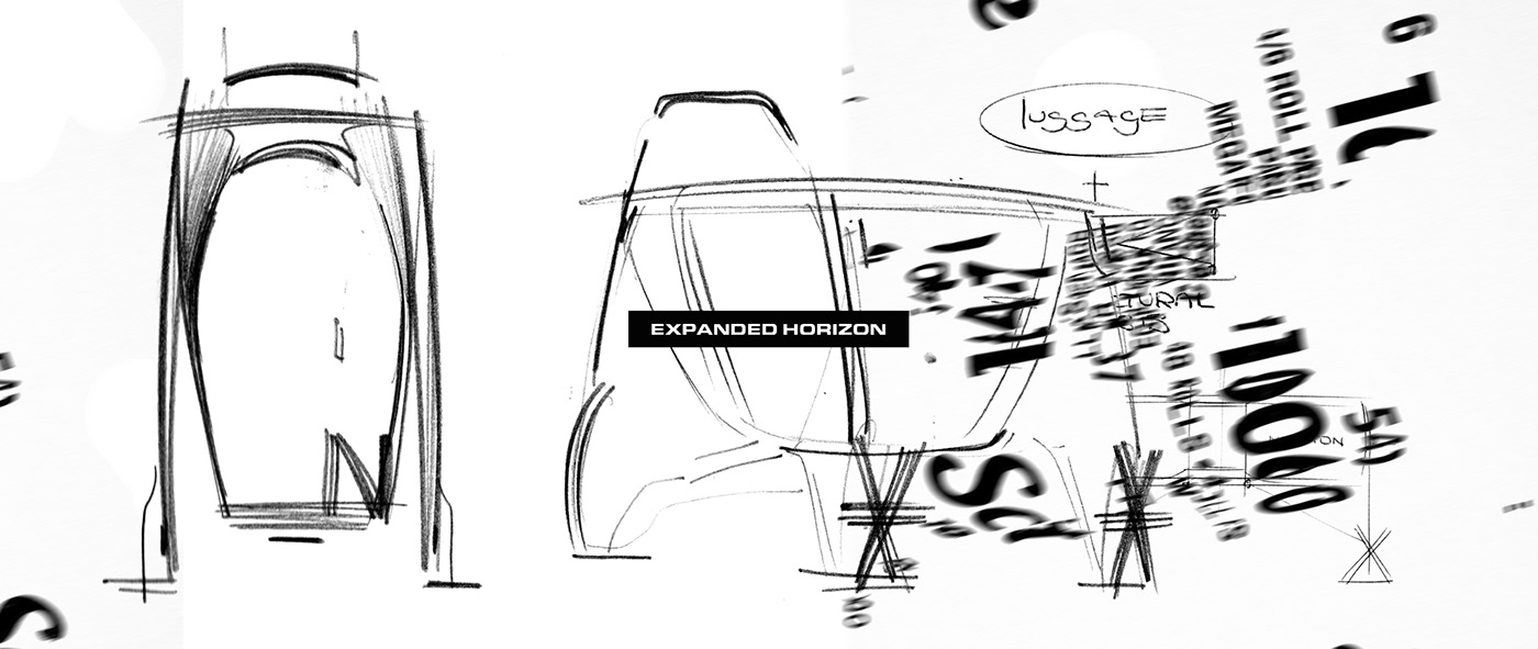 Automatic trunk，sketch，Render，