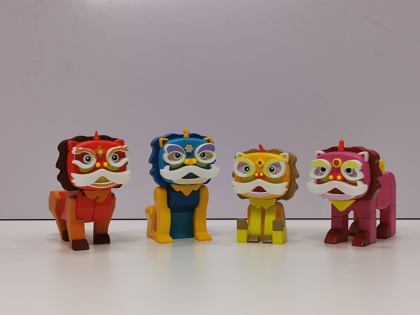 Lion dance，Toy design，Block Design ，Mortise and tenon building block，Children's building blocks，Lion toys，