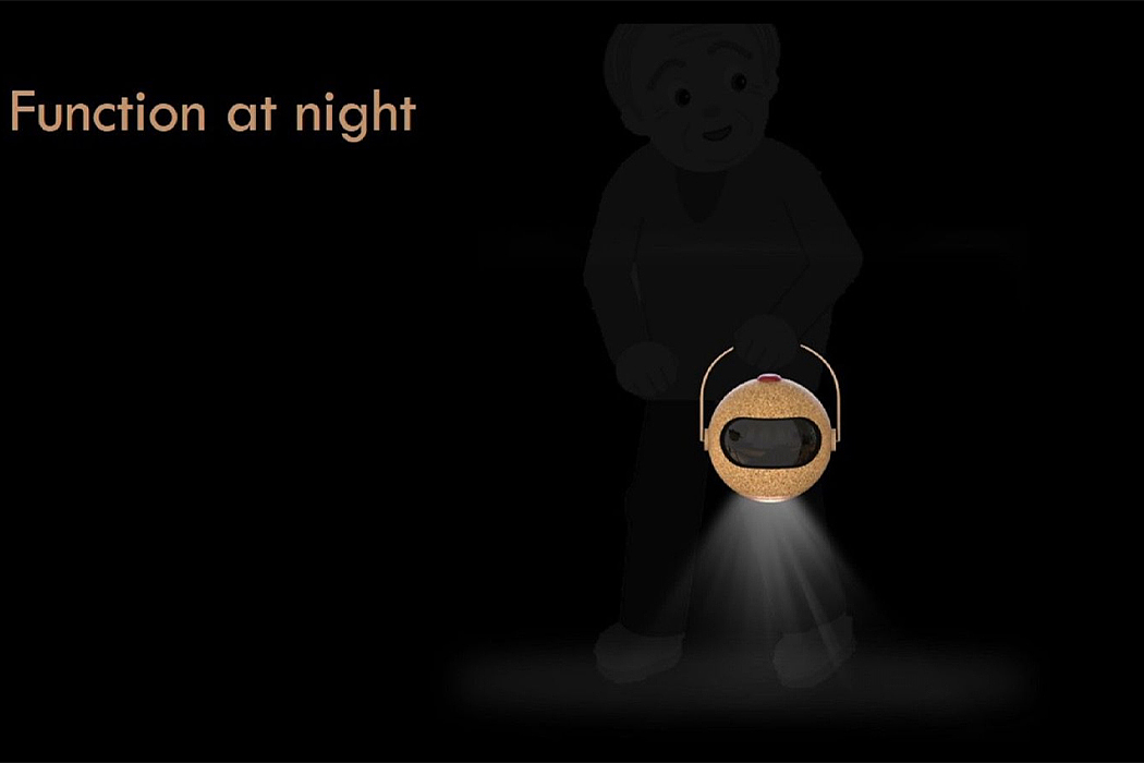 lantern，Health tracker，the elderly，wooden ，