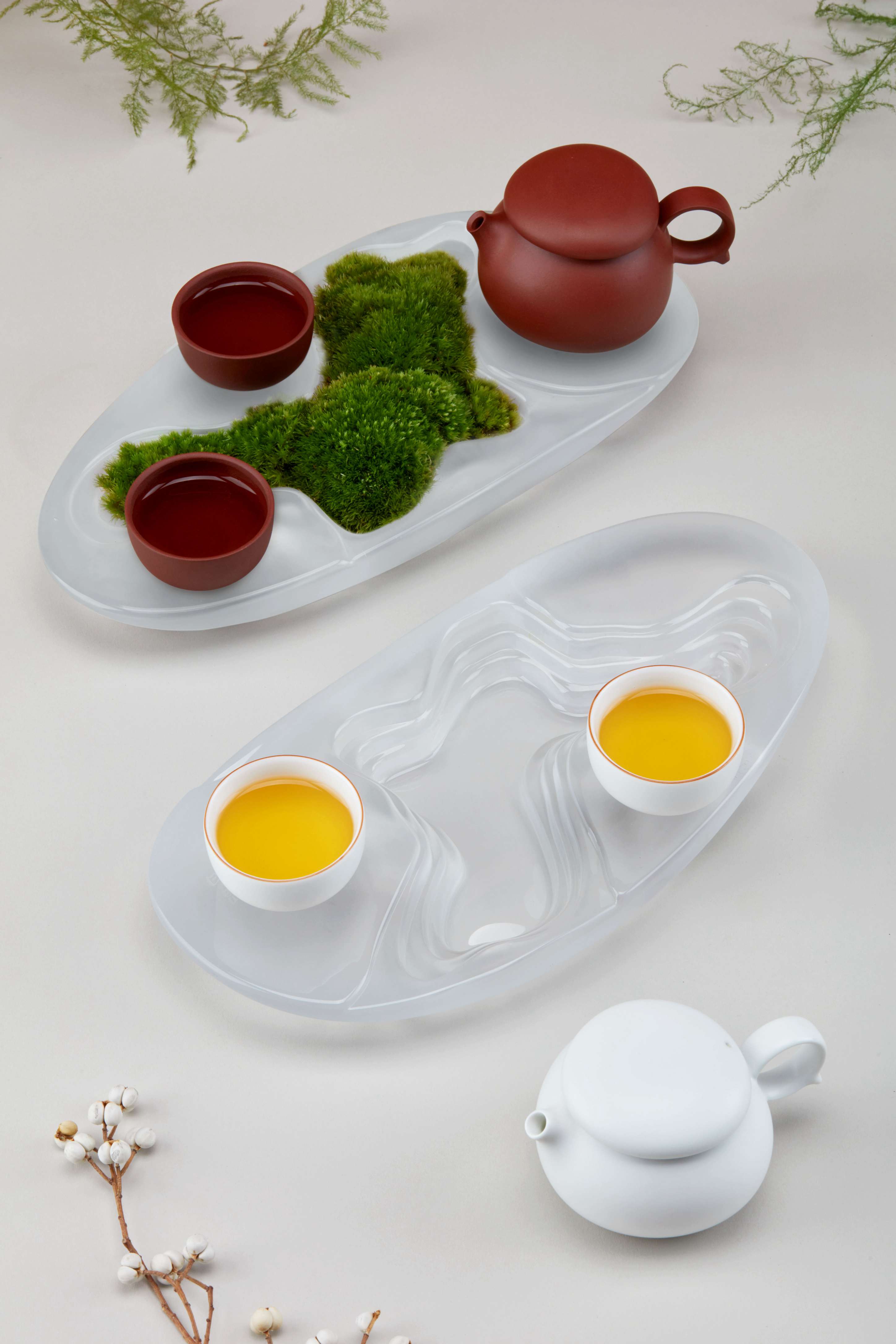 Original design，Aesthetic living home，Dry tea set，Creative culture，Art decoration，Glass ceramic plant，Quality lifestyle，Innovative design，