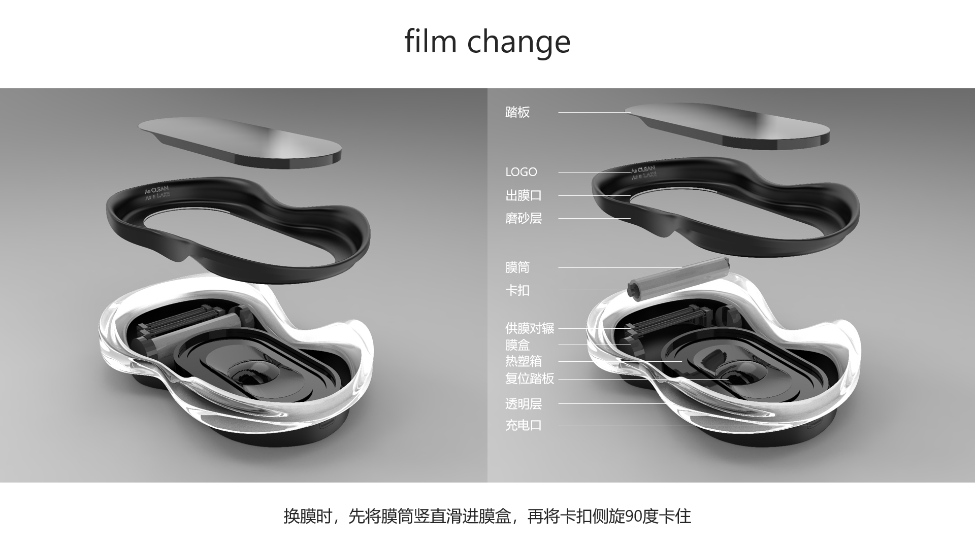 product design，Product semantic design，Household products，Shoe cover machine，streamline，