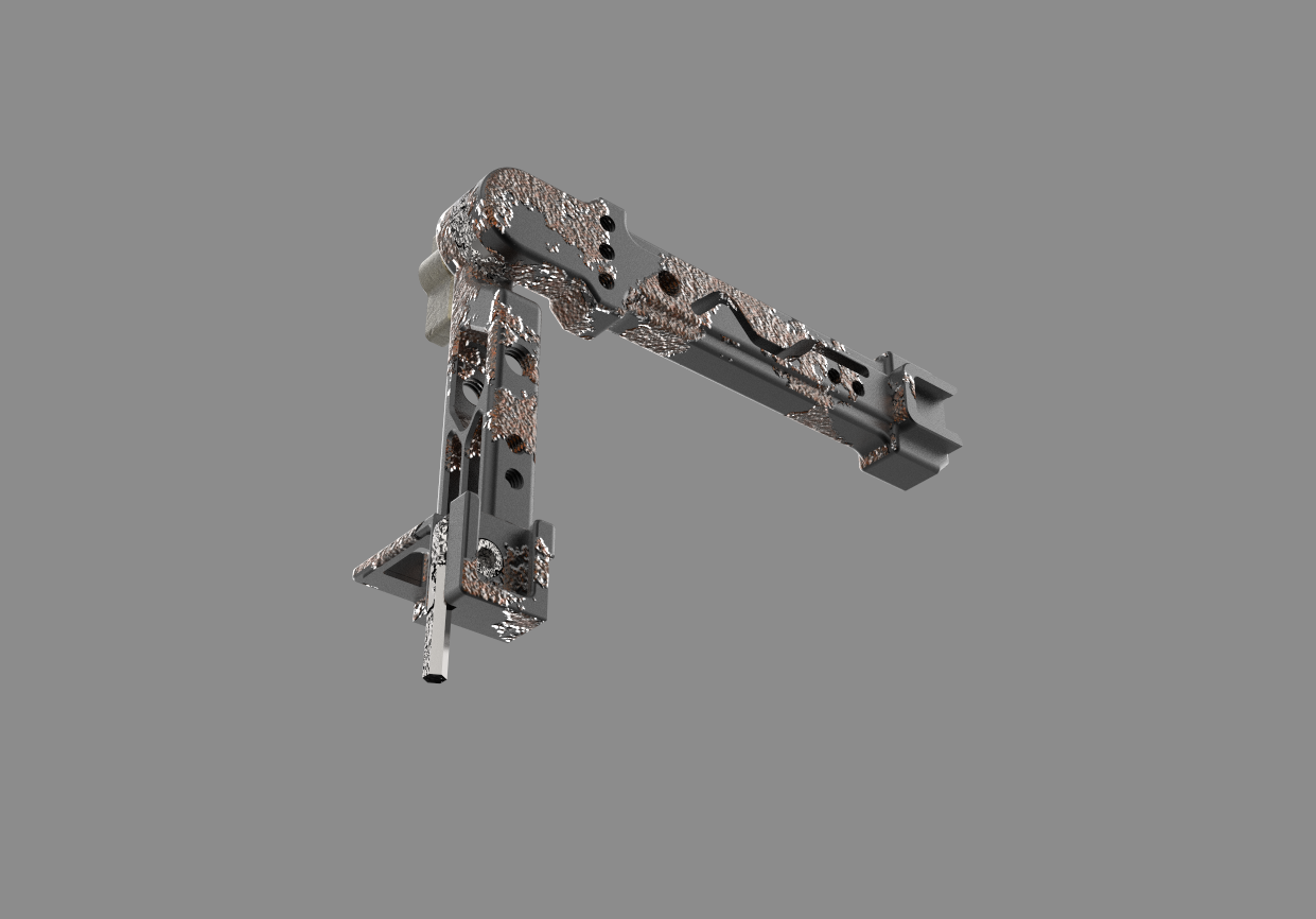 Rusty stabilizer handle in the computer，