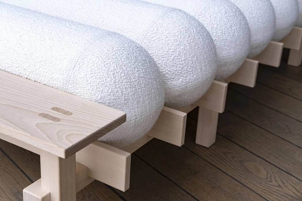 Sofa bed，wooden ，simple，soft，