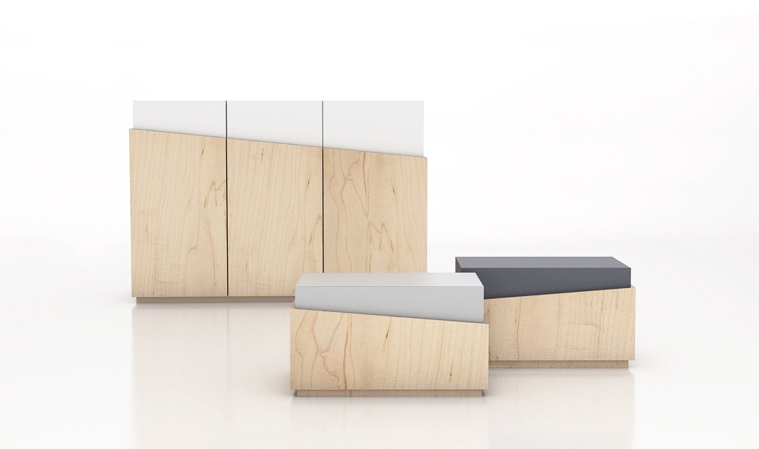 bedside cupboard，sideboard，wooden ，Simplicity，