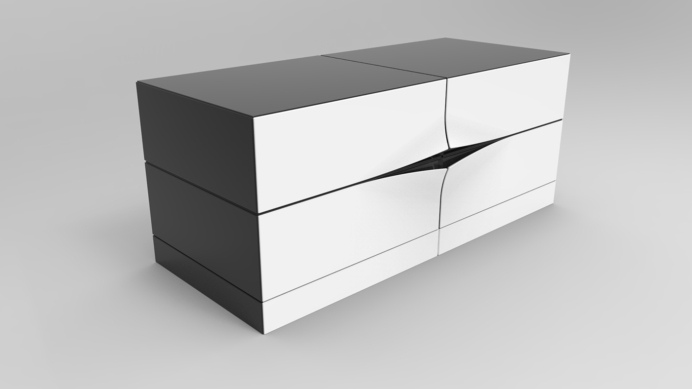 Set diagram，TV cabinet，modelling，