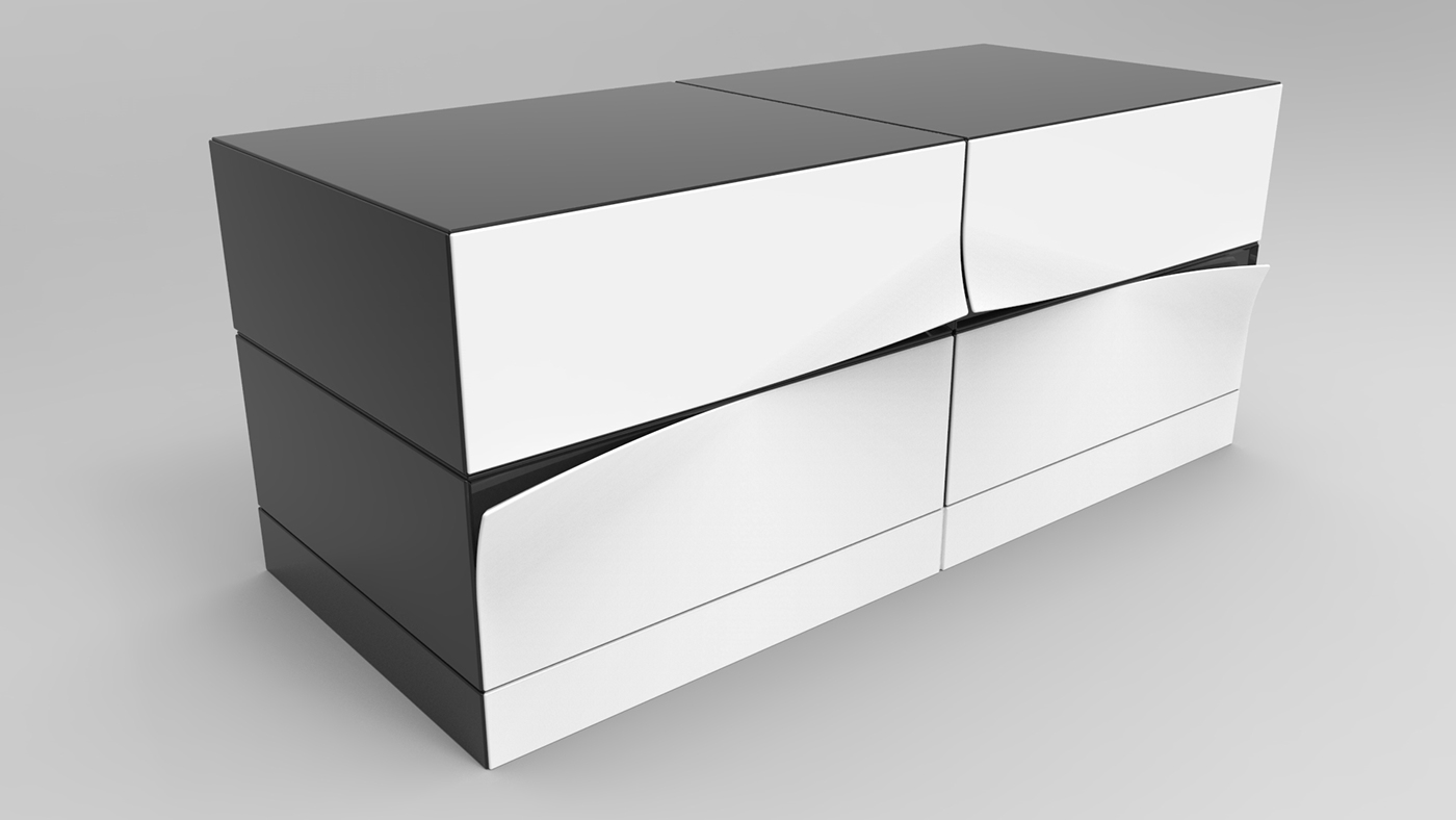 Set diagram，TV cabinet，modelling，