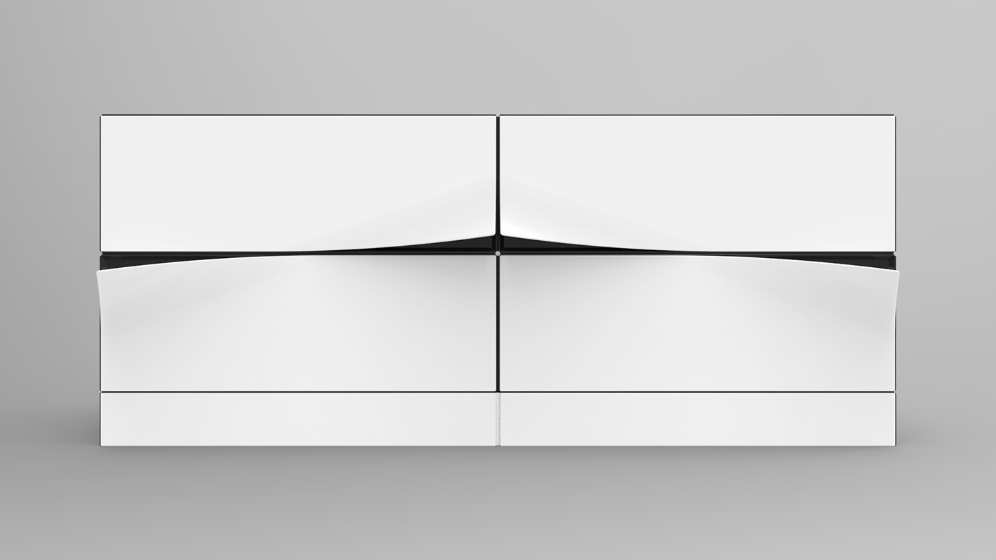 Set diagram，TV cabinet，modelling，