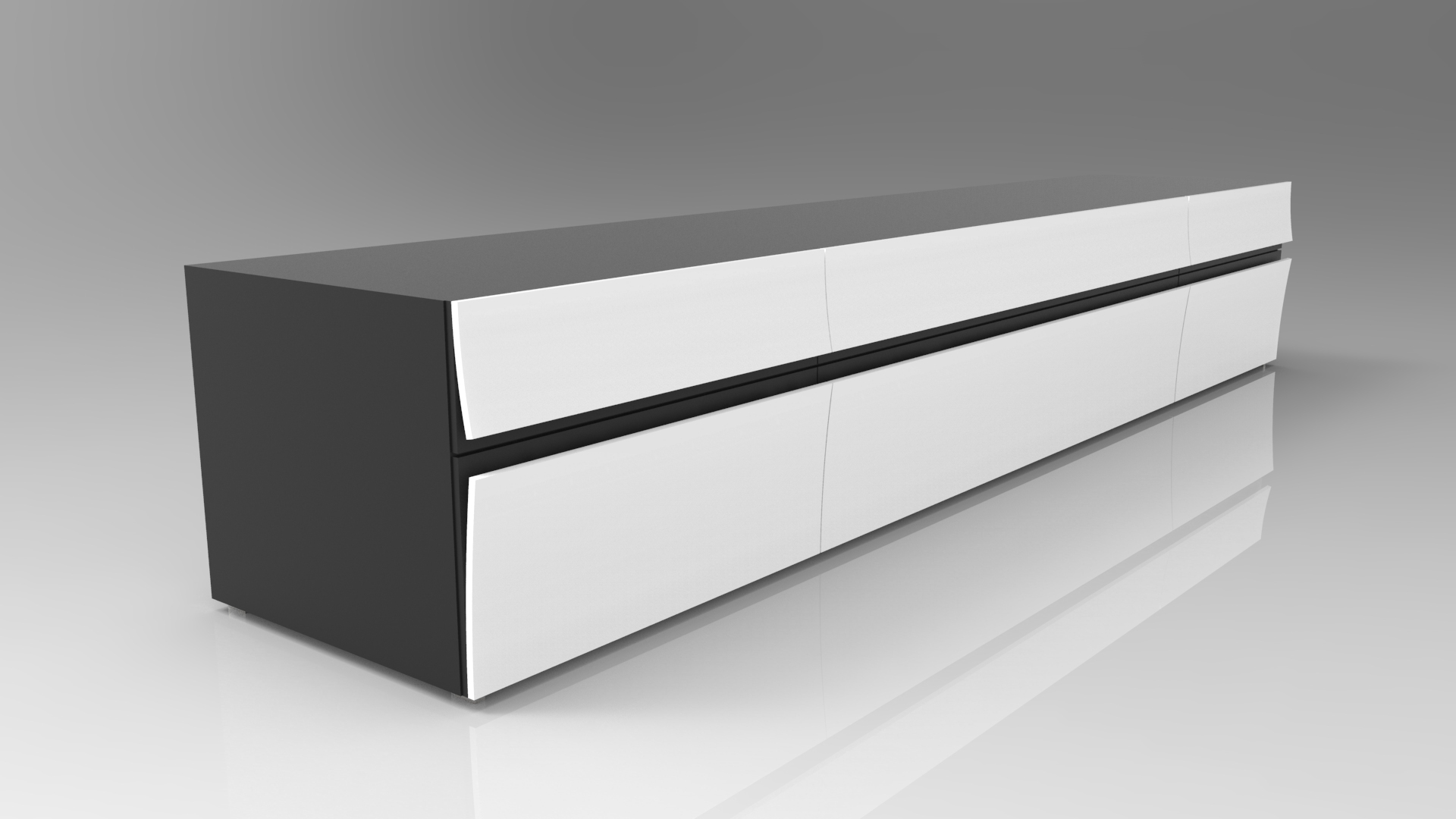 Set diagram，TV cabinet，modelling，