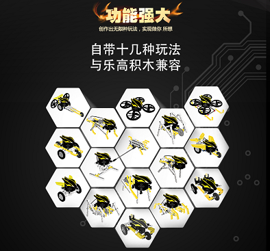 Building block splicing，App control，LEGO compatible，Creative toys，