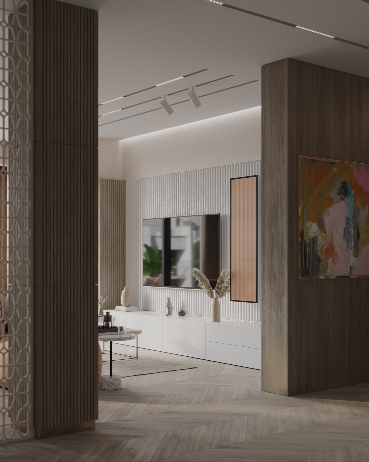 Interior design，Color matching，architecture，Render，