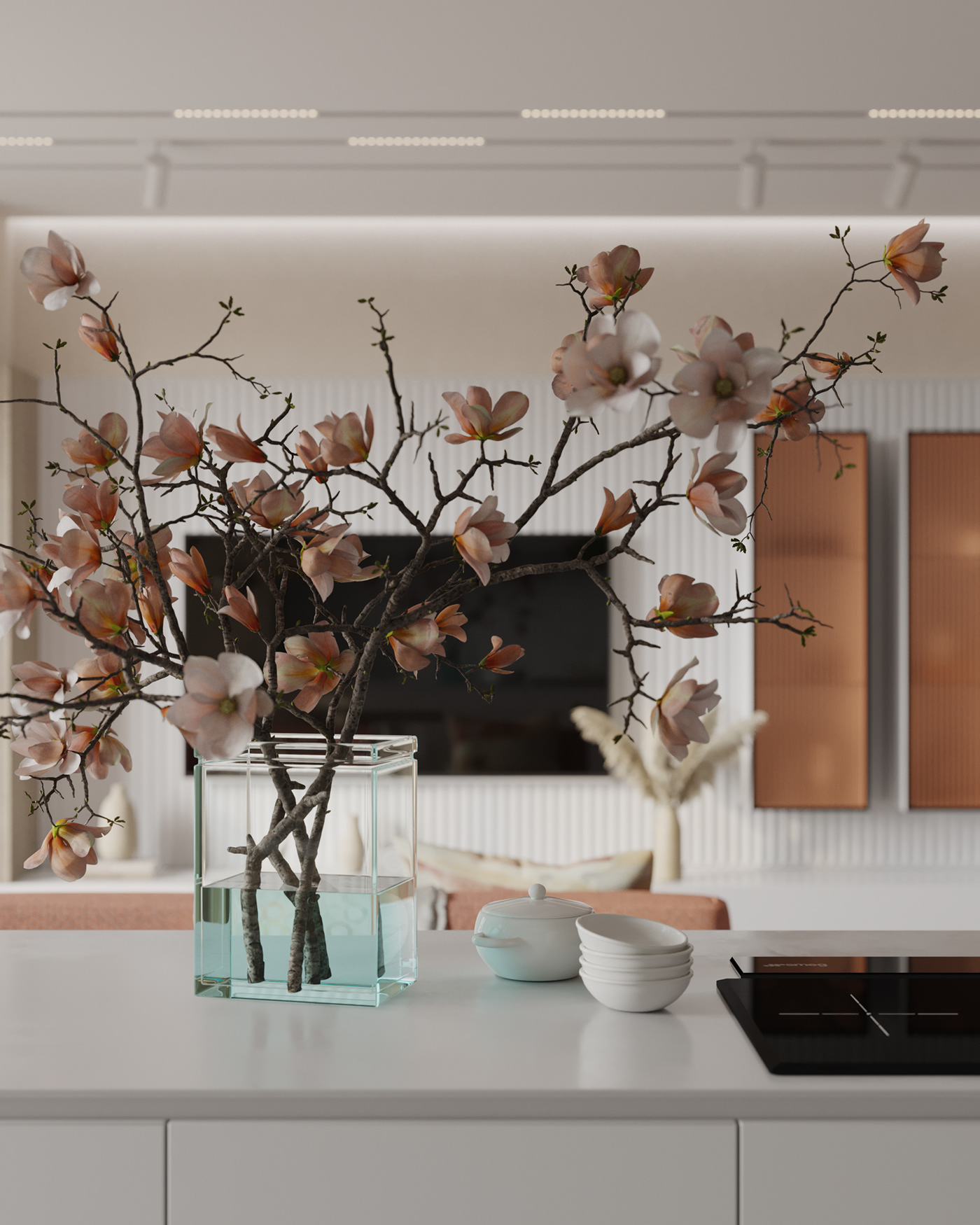 Interior design，Color matching，architecture，Render，