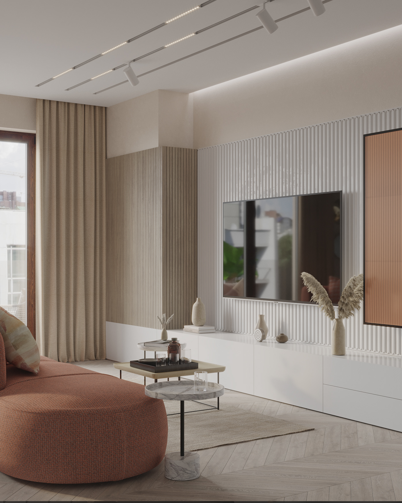 Interior design，Color matching，architecture，Render，