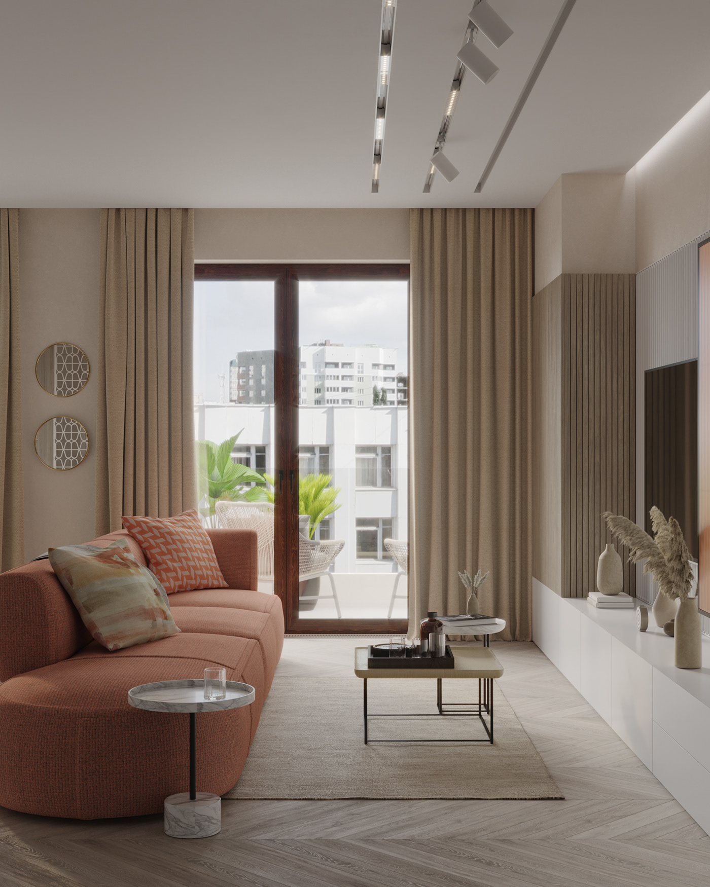 Interior design，Color matching，architecture，Render，