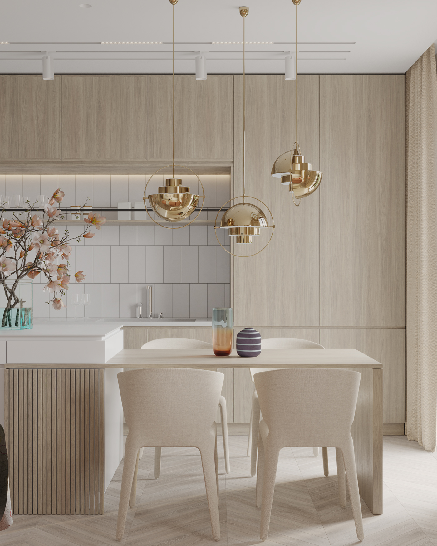 Interior design，Color matching，architecture，Render，