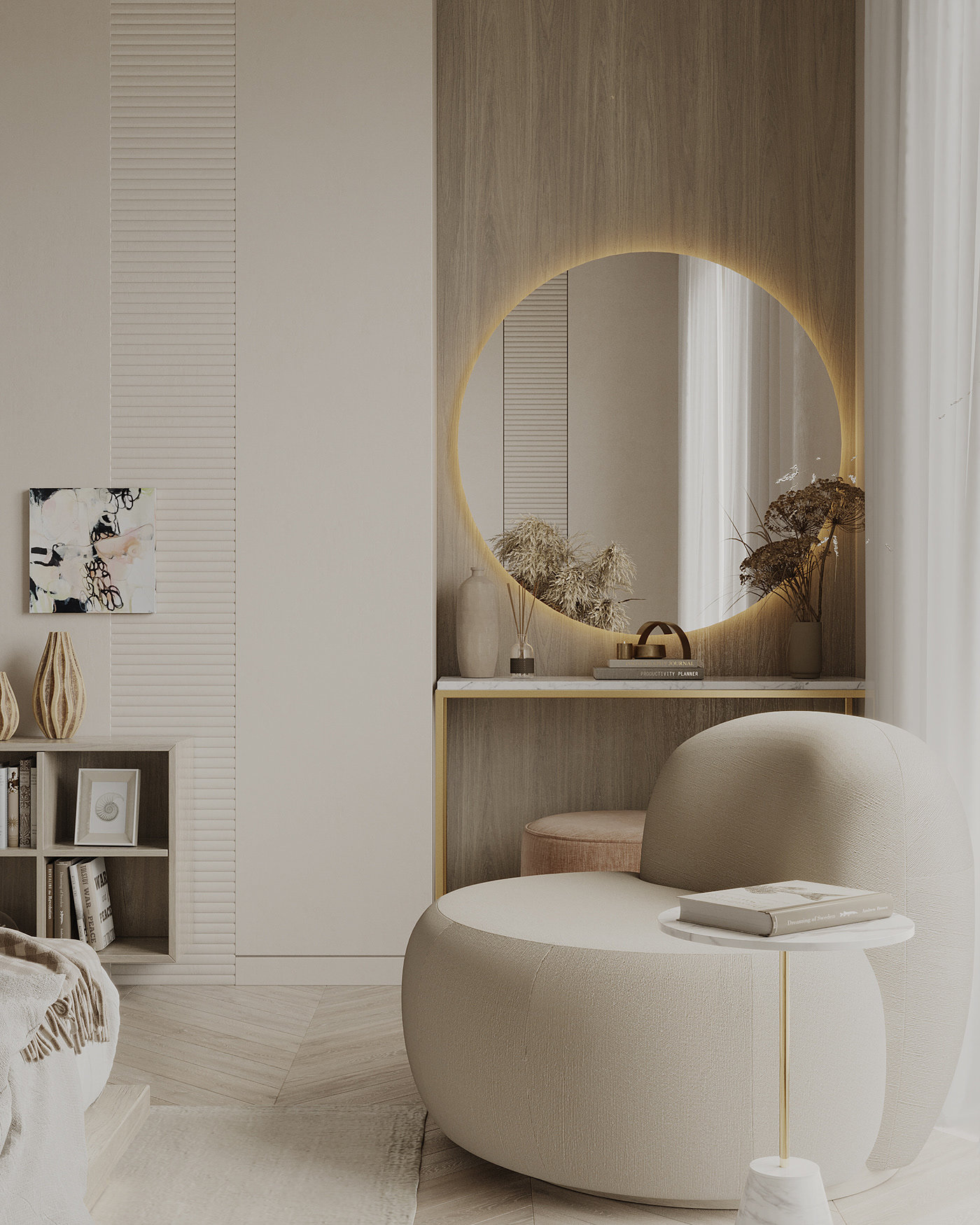 Interior design，Color matching，architecture，Render，
