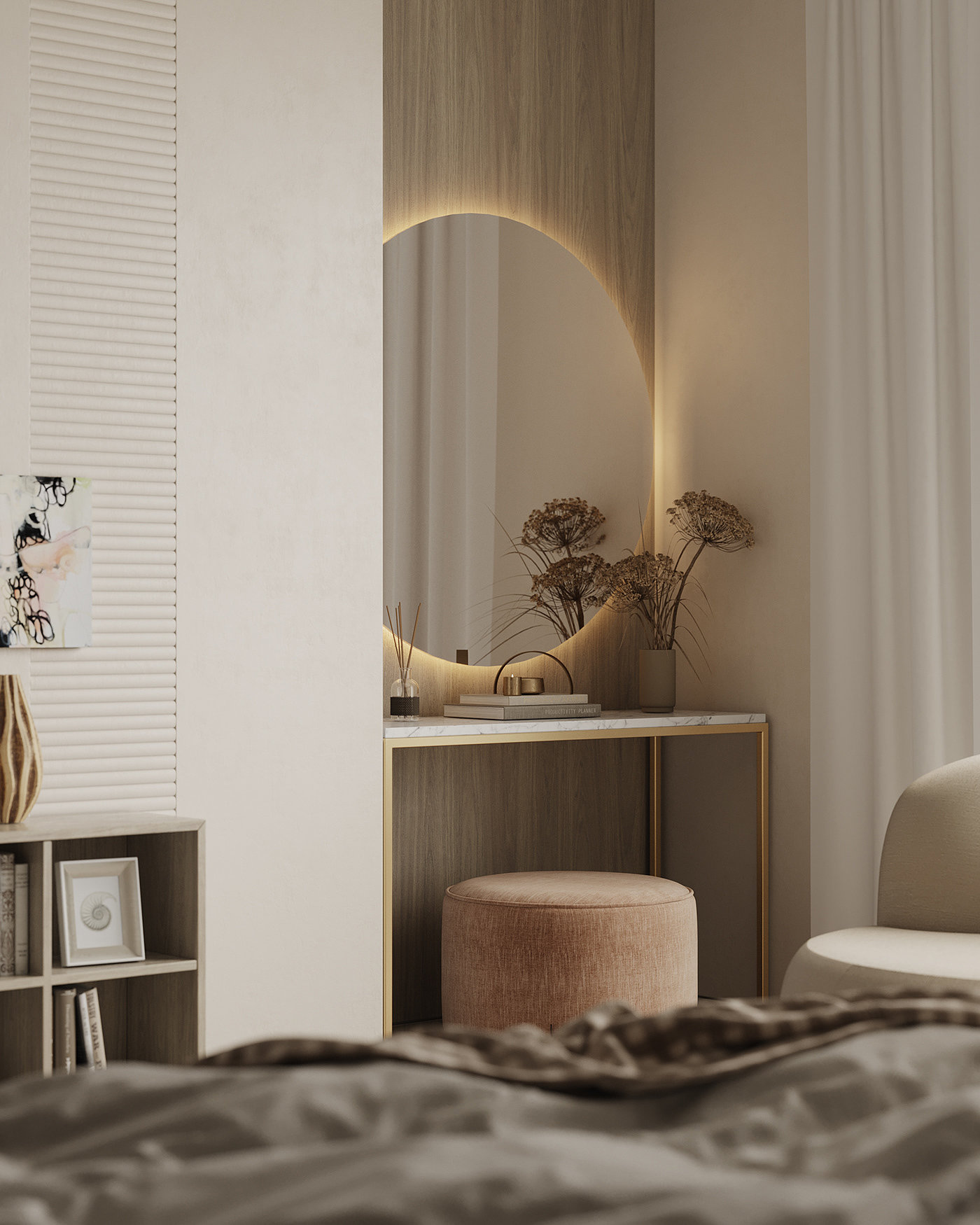 Interior design，Color matching，architecture，Render，