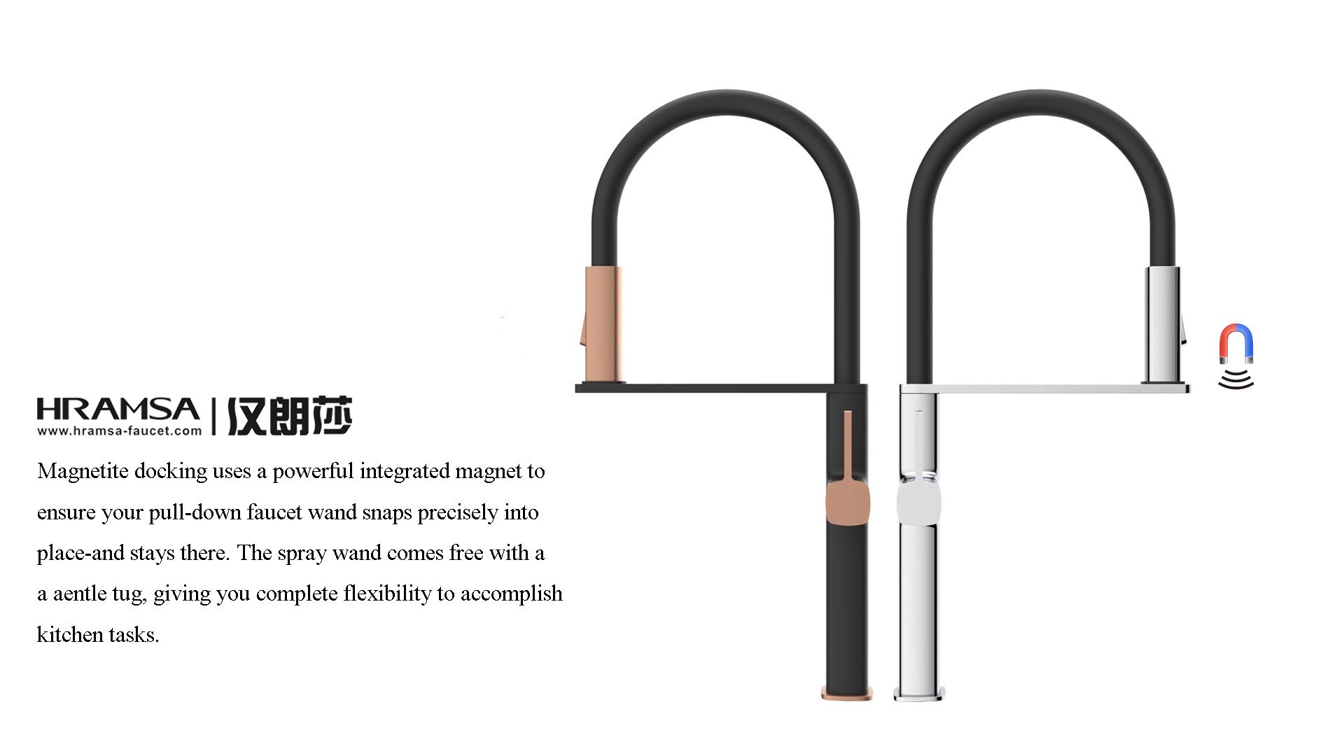 Lufthansa bathroom - magnetic suction kitchen faucet，