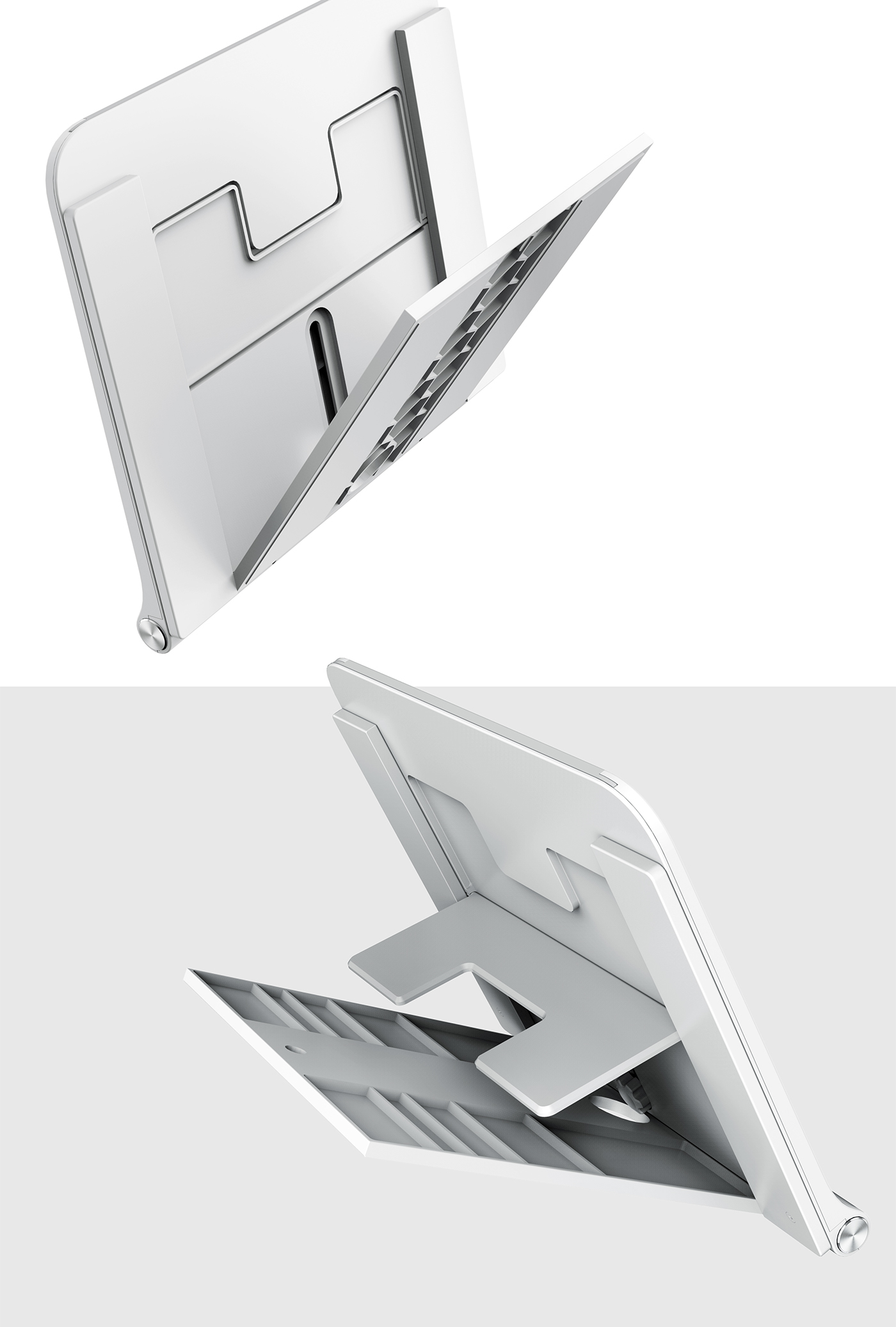 Reading desk，white，Receive，Portable，