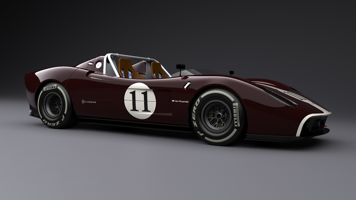 Silver ore，Shape design，racing，body，Cool，