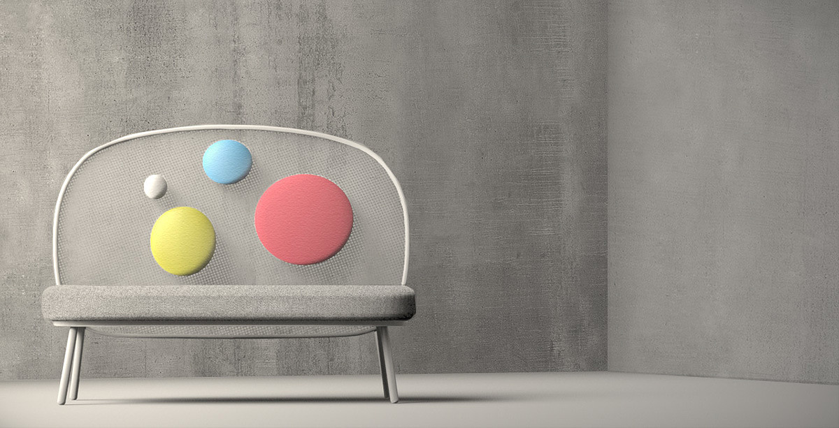 Zoltan Grandfather，Dodo sofa，sofa，Metal，