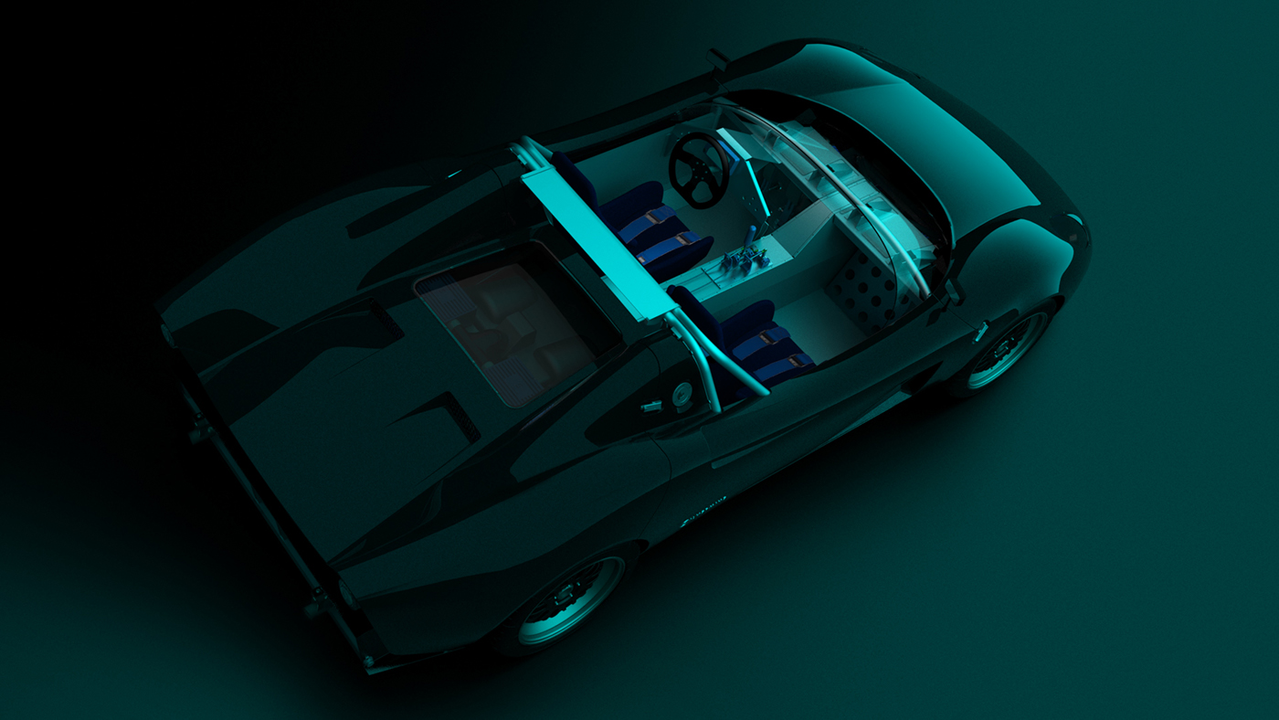 Silver ore，Shape design，racing，body，Cool，