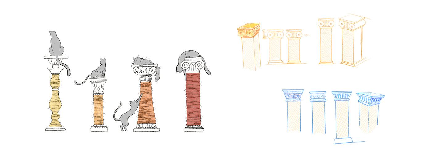 cat，indoor，Cat scratch board，