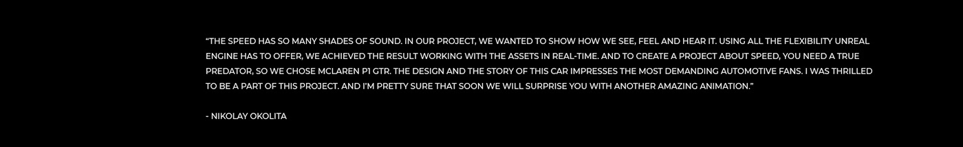 automobile，animation，cgi，mclaren，