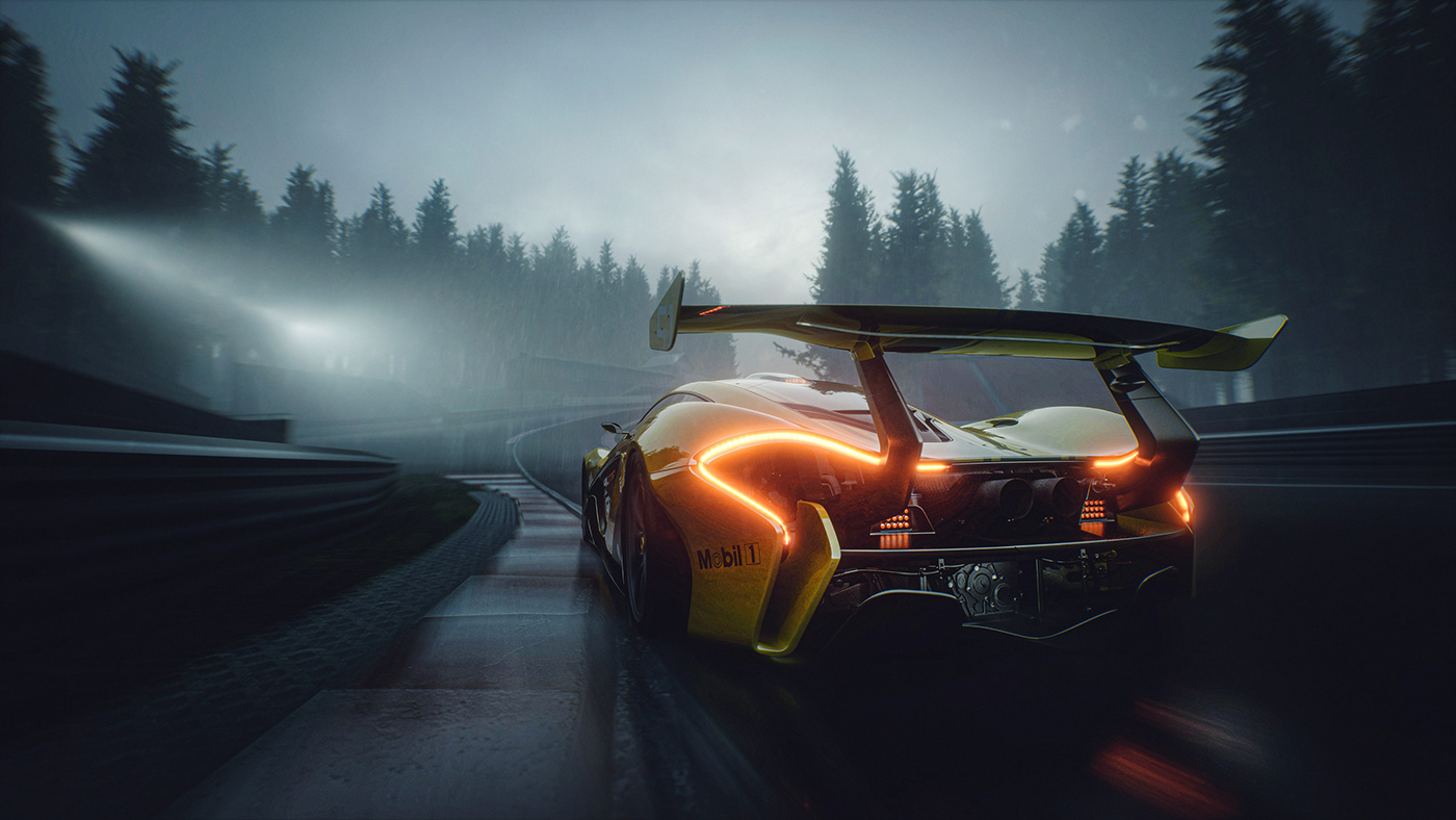 automobile，animation，cgi，mclaren，