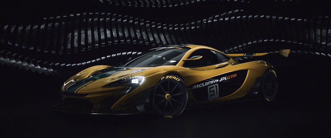 汽车，动画，cgi，mclaren，