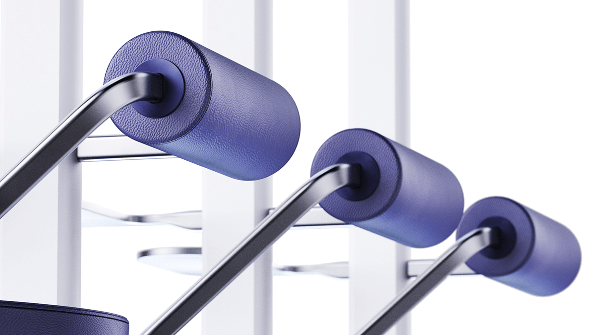 chair，Laundromat，concept，blue，