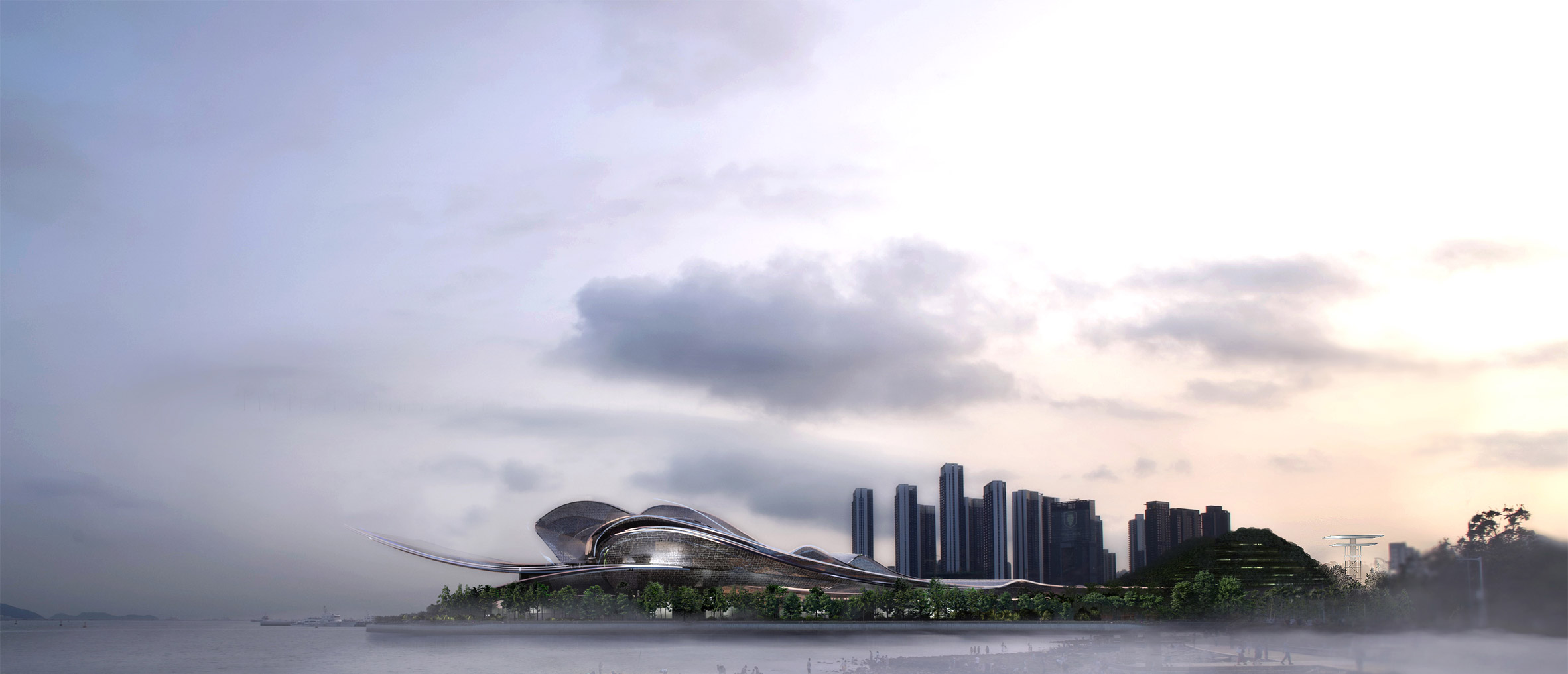 opera house，Shenzhen，modern，concept，