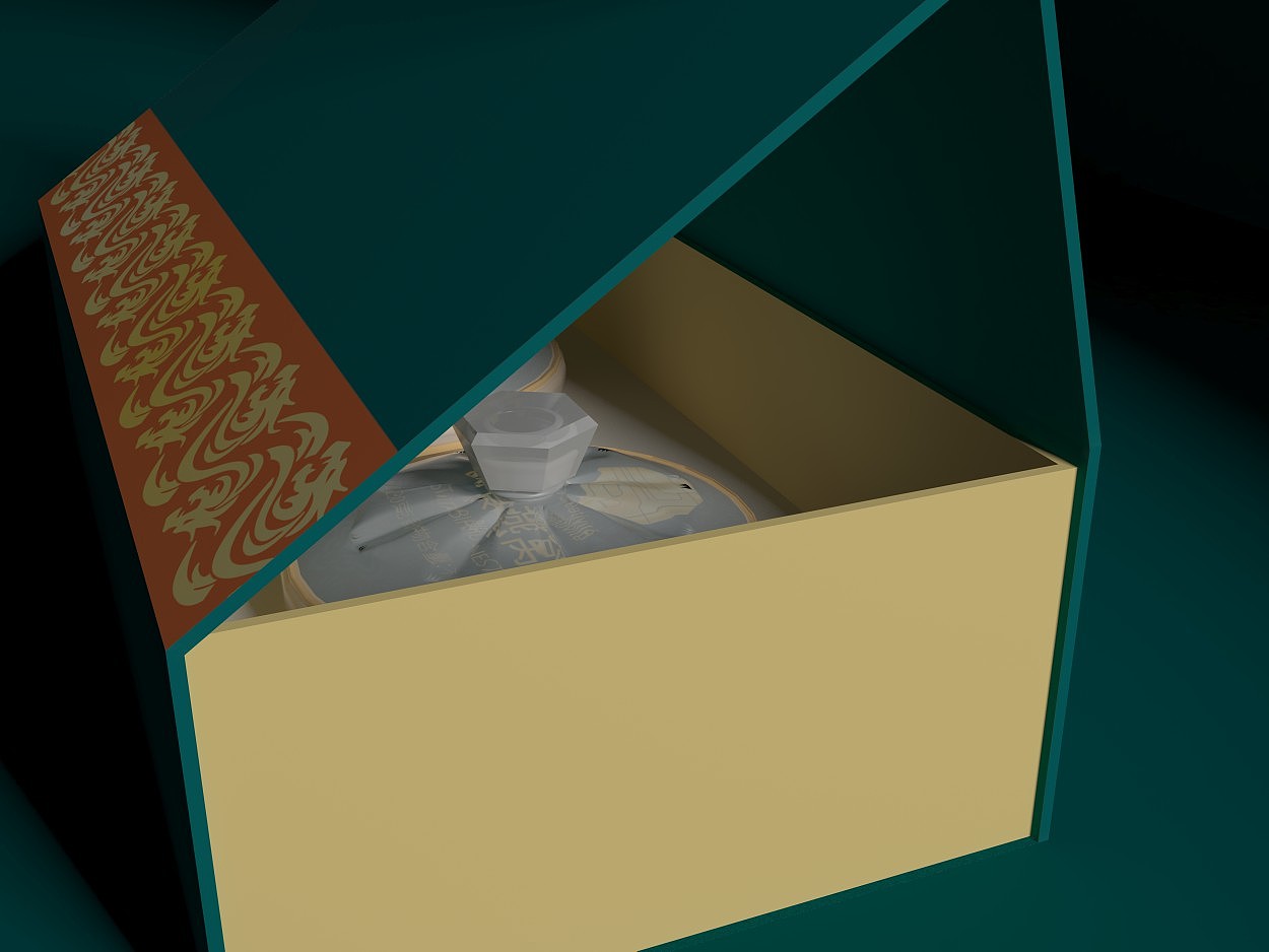 packing design，Bird's nest gift box，design sketch，