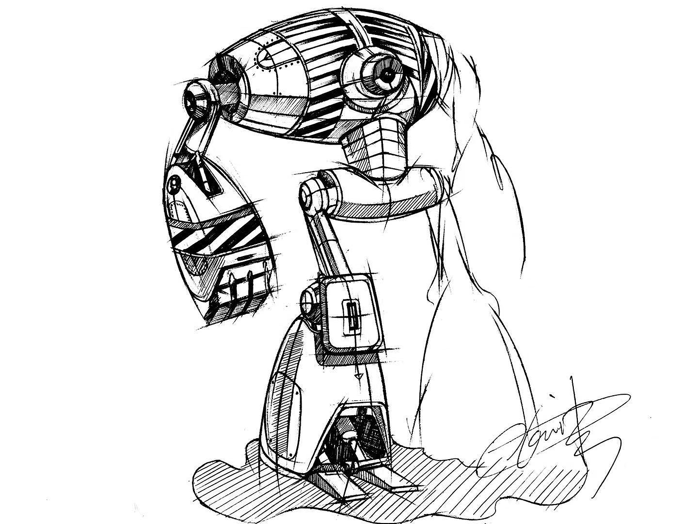 Hand drawn，