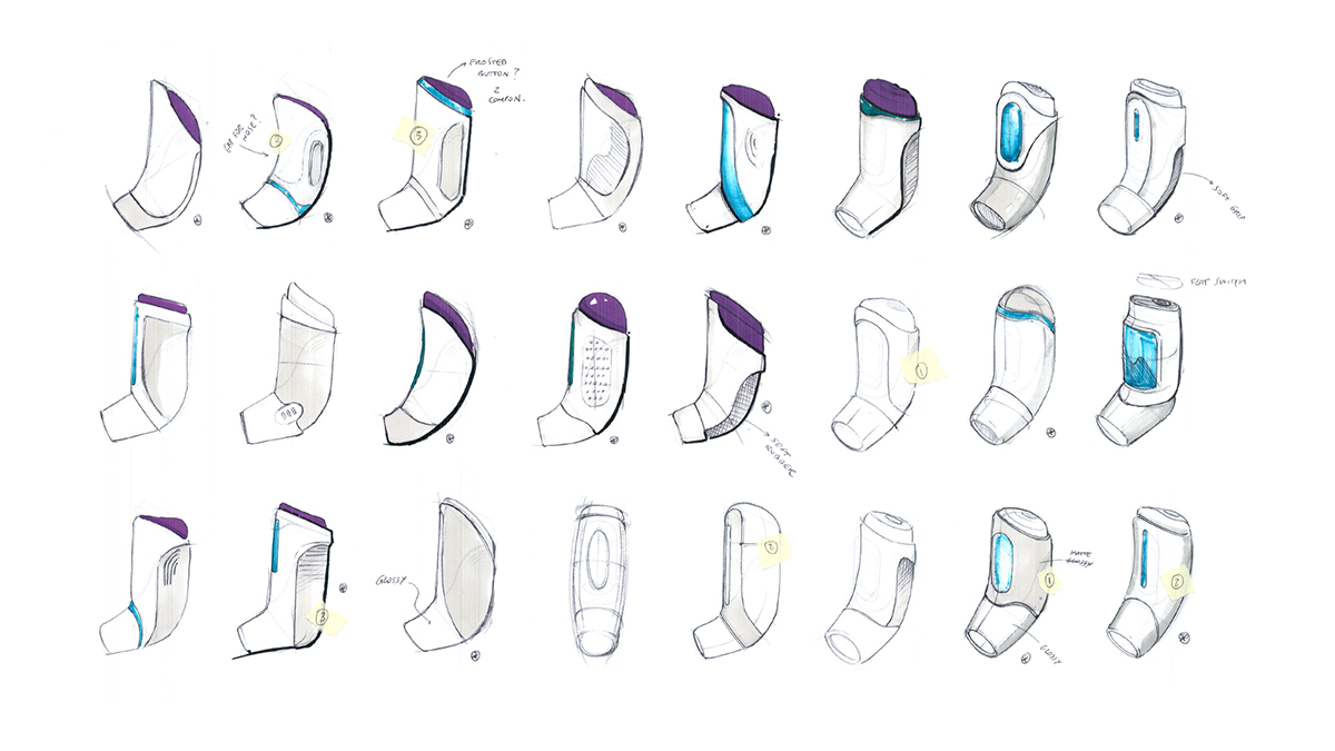 Visual interface，HP，Asthma management，Inhaler，Medical products，