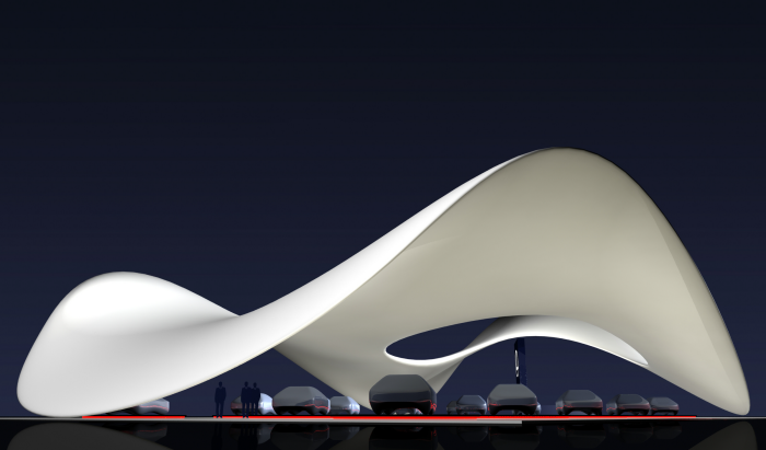 Architecture，vehicle，Exhibition hall，