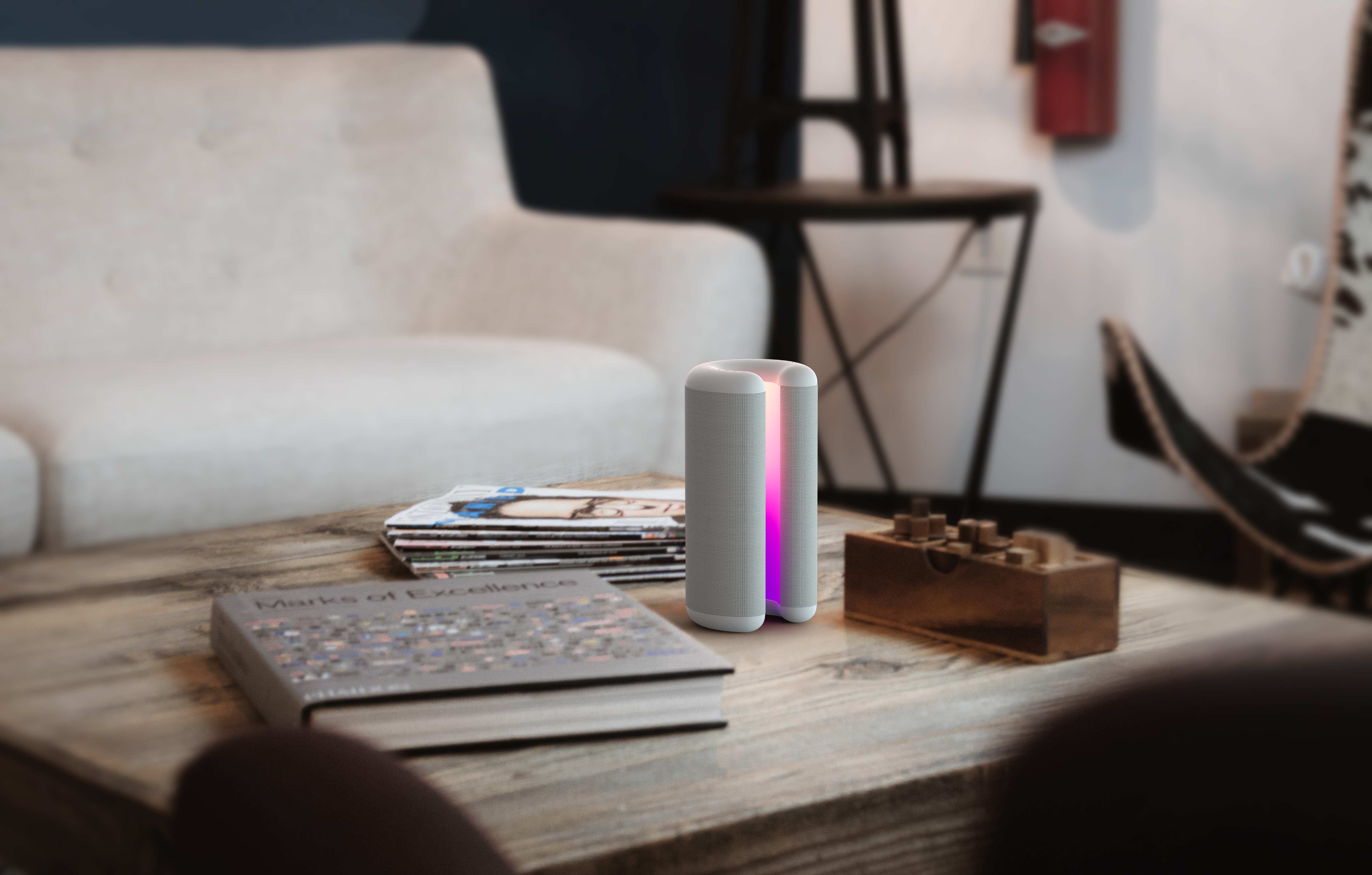 Home Furnishing，Speaker lamp，cure，intelligence，Emotionalization，