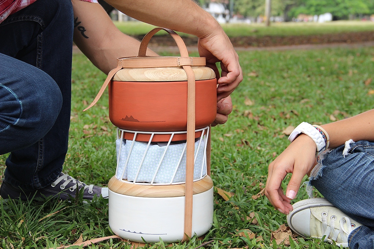 Lunch box，picnic，barbecue，Portable，