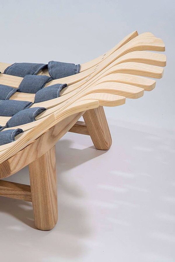 编制，木质，竹椅，舒适，