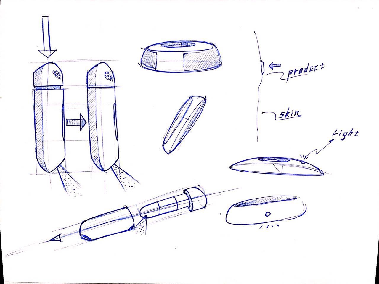 Hand drawn，sketch，punch the clock，