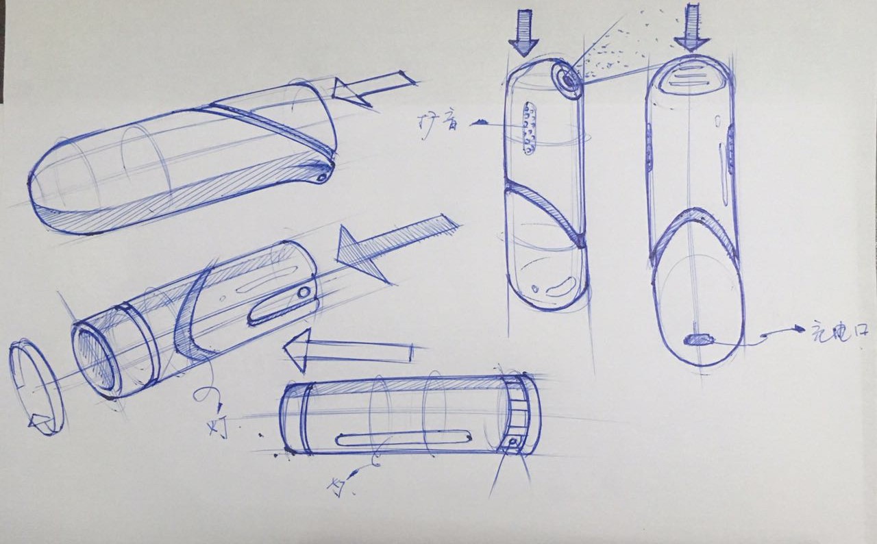 Hand drawn，sketch，punch the clock，