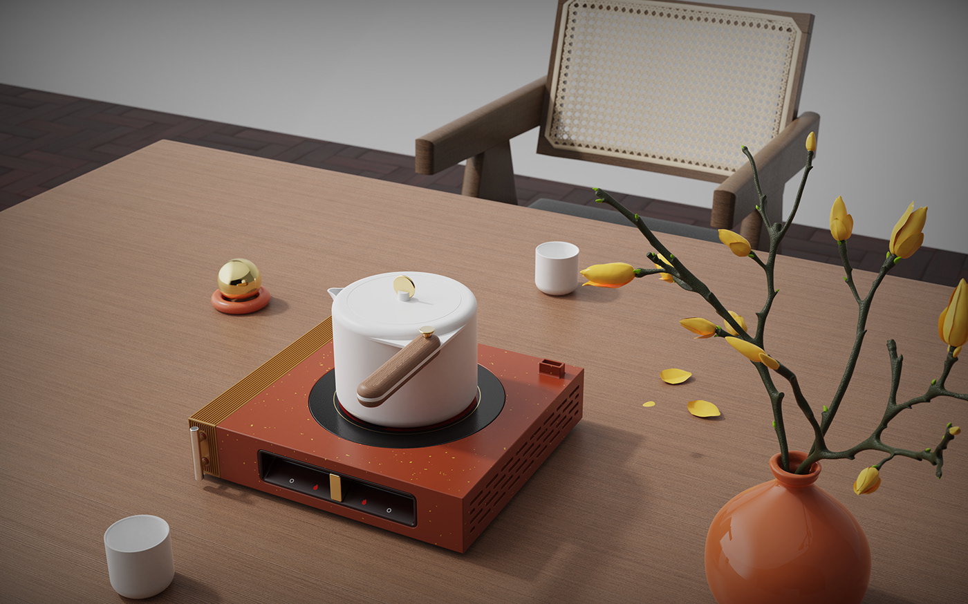 Radiant-cooker，stove，Bellows，tea utensils，Kitchen appliances，Household Electric Appliances，make tea，Emotional design，