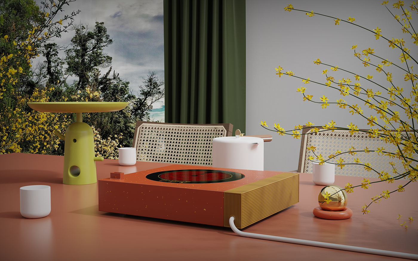 Radiant-cooker，stove，Bellows，tea utensils，Kitchen appliances，Household Electric Appliances，make tea，Emotional design，