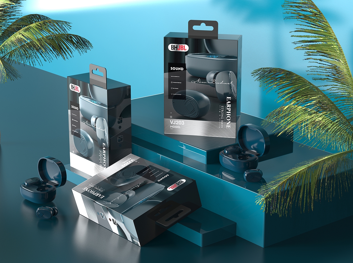Digital appliances，3C digital，Series electronic packaging，Earphone packaging，electronic product，Mobile Accessories，Headphones，Bluetooth headset，