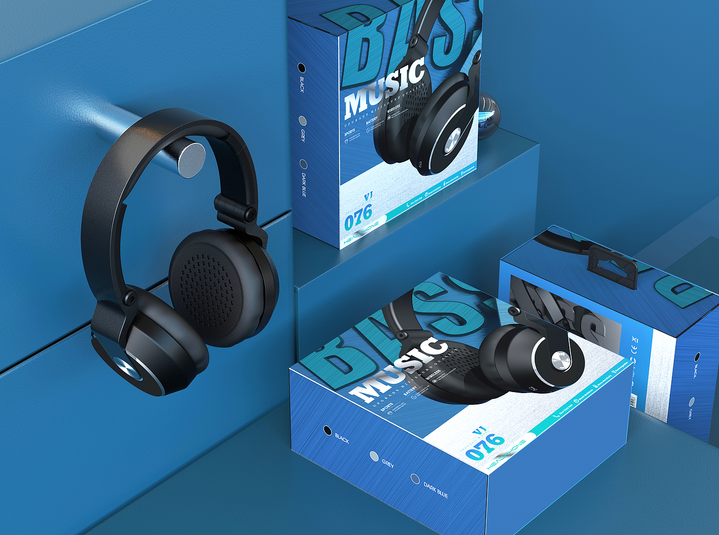 Digital appliances，3C digital，Series electronic packaging，Earphone packaging，electronic product，Mobile Accessories，Headphones，Bluetooth headset，