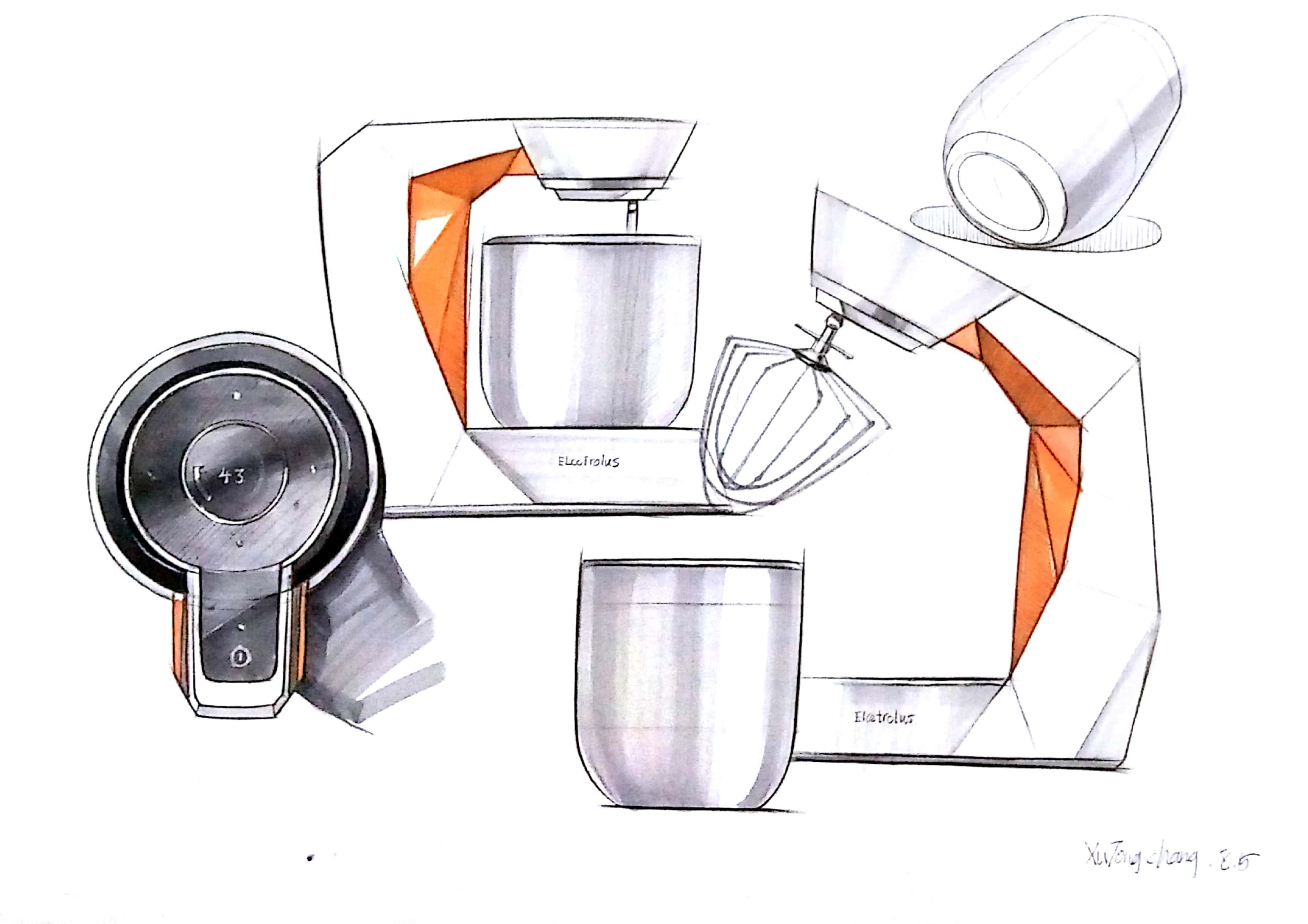 A junior product design student，