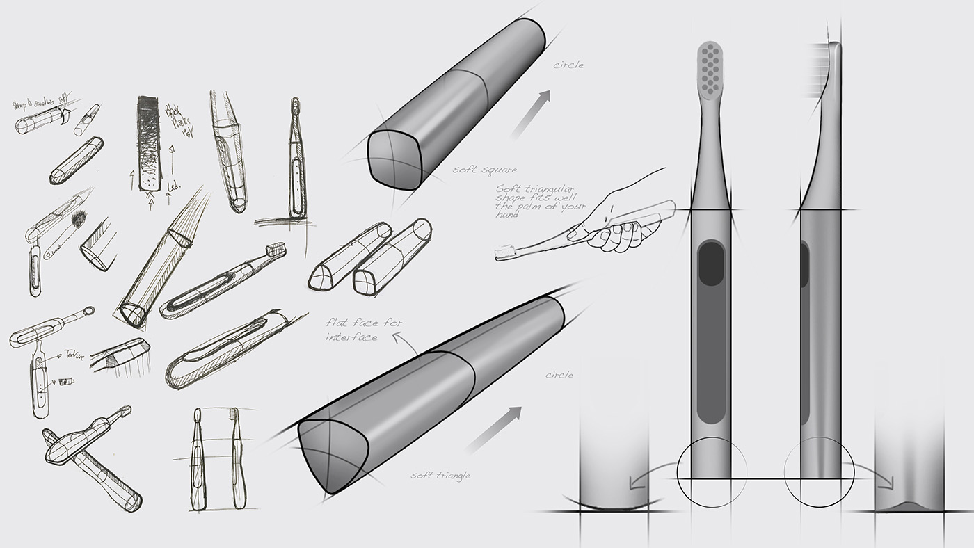 Electric toothbrush，intelligence，conceptual design，France，