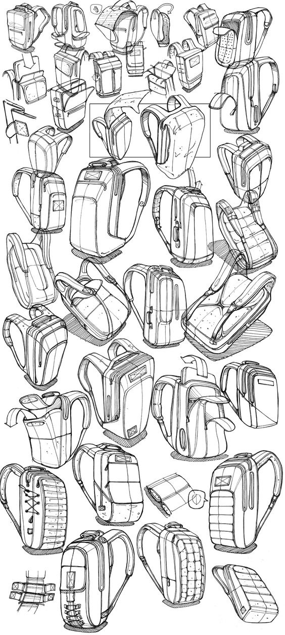 Wrist watch，camera，line，Hand drawn，industrial design，