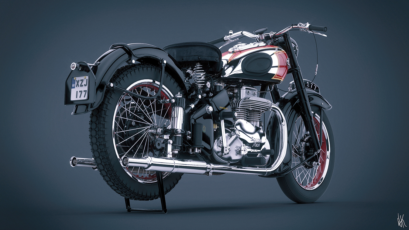 motorcycle，Modeling design，Rendering exercise，